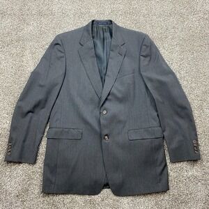 Loro Piana & Daniel Cremieux Blazer Mens 42L 100% Wool‎ Gray france vented